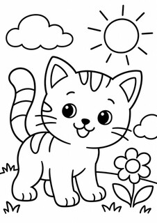Котёнок с цветочком Котёнок с цветочком