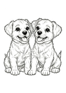 Два милых щеночка