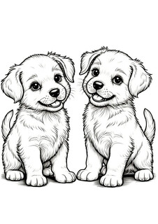 Два милых щенка