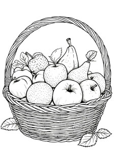 Корзина с фруктами